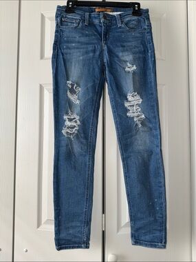 Joe's Jeans Blue Distressed Skinny Jeans